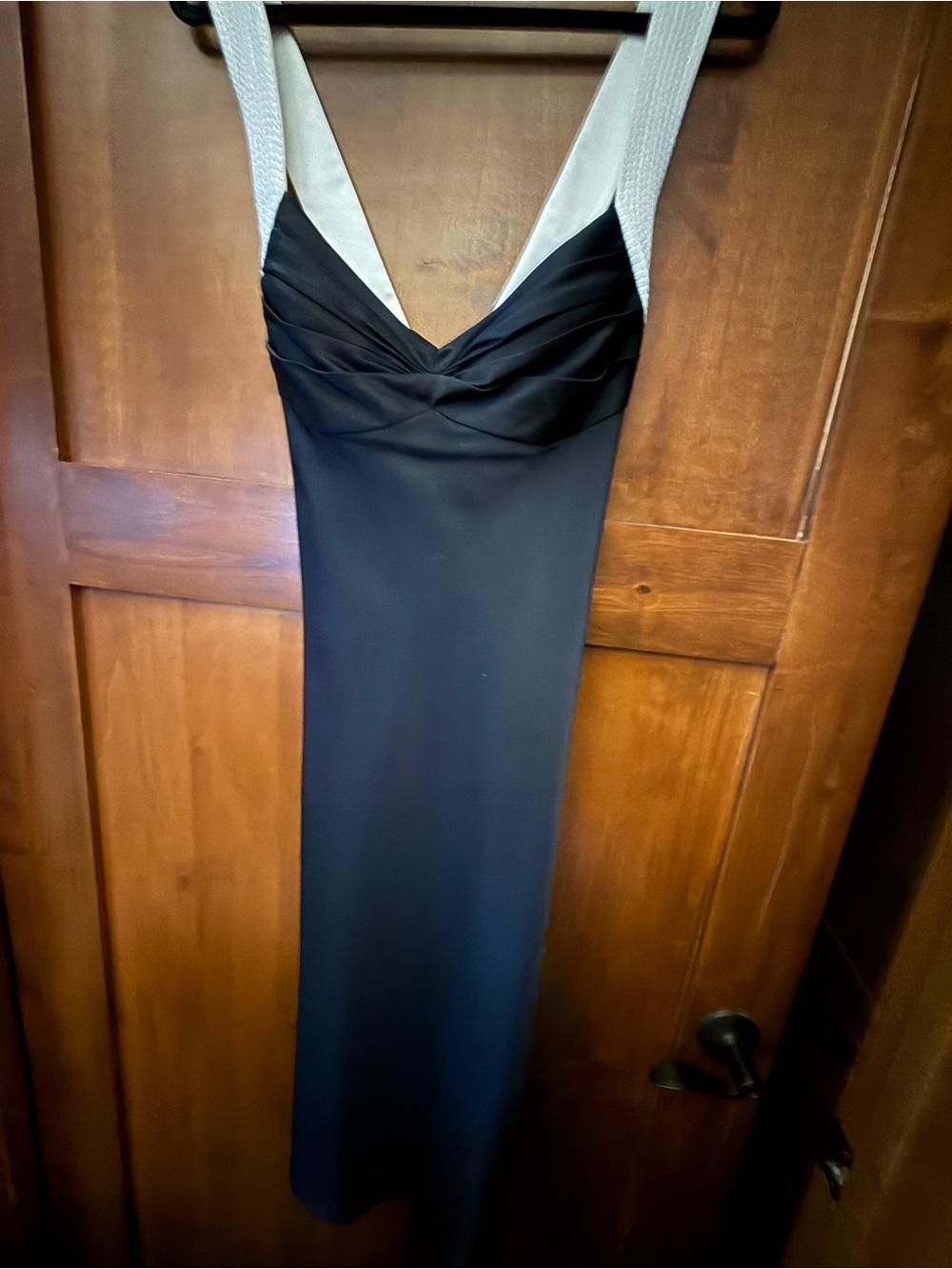 Calvin Klein Black Dress with White Straps